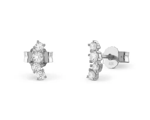 Guess Stříbrné pecky se zirkony Jardin JSBE04495JWRHT/U