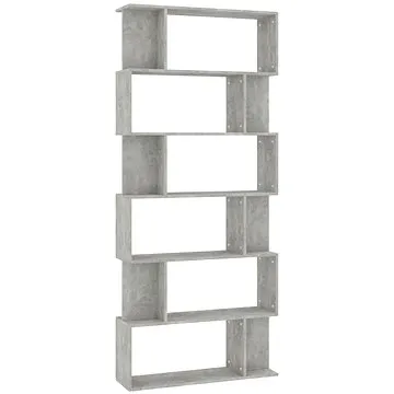 Shumee zástěna betonově šedá 80×24×192 cm dřevotříska, 800094 (800094)