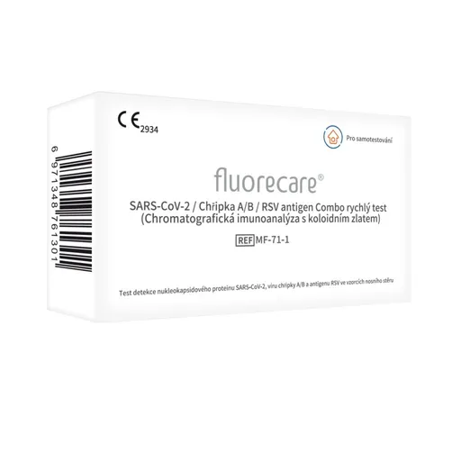 Fluorecare SARS-CoV-2/chřipka A/B + RSV antigen test 1 ks