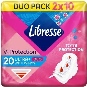 LIBRESSE Ultra Normal Wing Deo Fresh 2× 10 ks (7322540356847)