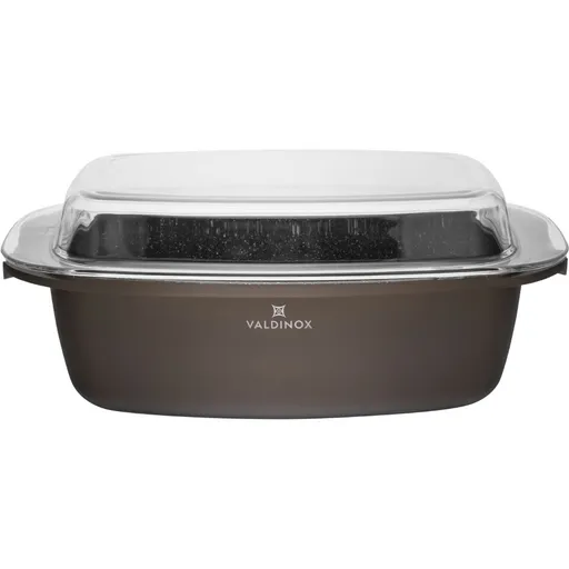 Valdinox Aurum Zapekací mísa s poklicí, 32 x 21 cm