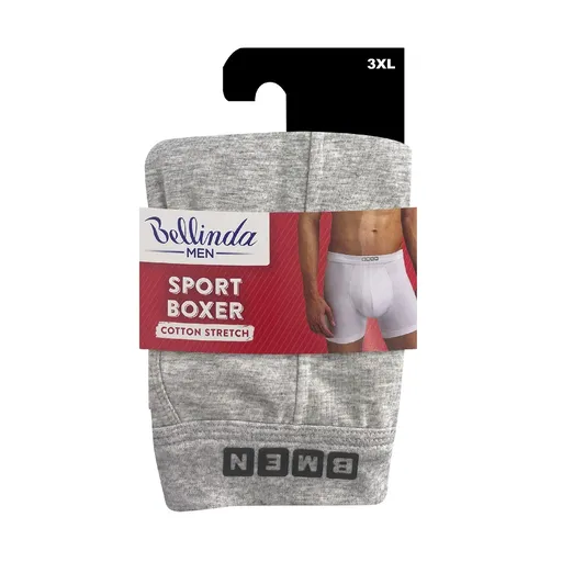 Bellinda Pánské bavlněné boxerky Sport vel. 3XL 1 ks šedé