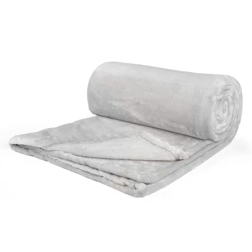 Polášek Mikroflanelová deka - Světle šedá | 150 x 200 cm