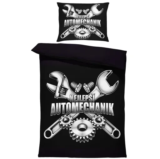 Povlečení Nejlepší automechanik (Rozměr : 1x140/220 + 1x90/70)