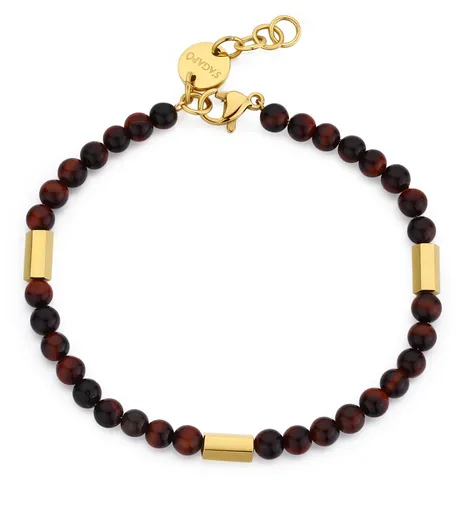 S'Agapõ Korálkový náramek s tygřím okem Riot SRT17