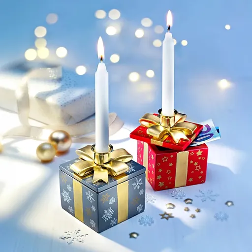 Weltbild Dárkové krabičky se svíčkou, sada 2 ks