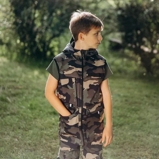 Šijeme srdcem Vesta Softshell Ticho, ryba spí - 110/116,Šijeme srdcem Vesta Softshell Ticho, ryba spí - 110/116