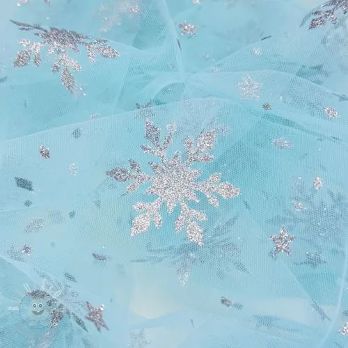 Tyl na TUTU Crystal aqua