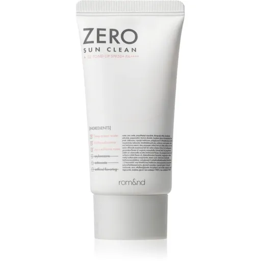 rom&nd Zero Sun Clean lehký tónovací krém s hydratačním účinkem SPF 50+ odstín 02 Tone Up 50 ml