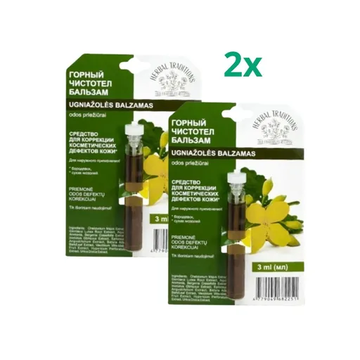 Zvýhodněný set: 2x Horský vlaštovičník "čistotel" - elixír na bradavice - 3 ml - Herbal Traditions