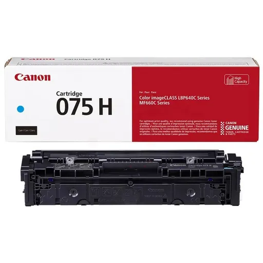 CANON 075H C - originální toner, azurový, 2500 stran
