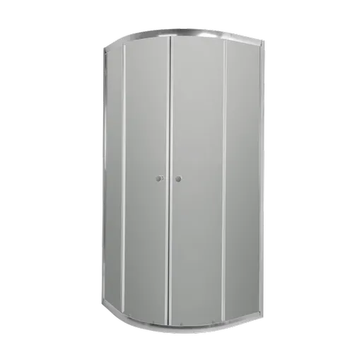 INVENA Sprchový kout čtvrtkruh VITORIA 90 x 90, chrom profil, sklo grafitové AK-49-197-O