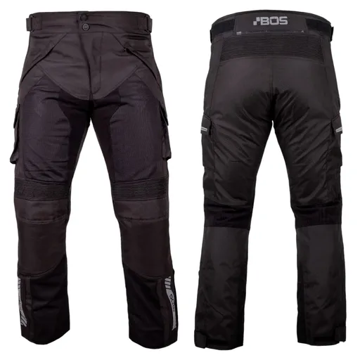 Moto kalhoty BOS Patras Black XXL
