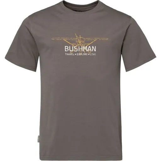 BUSHMAN SNYDER Pánské triko, tmavě šedá, velikost