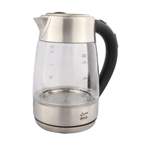 Bravo B-4828 skleněná rychlovarná konvice Lara, 1,7 l