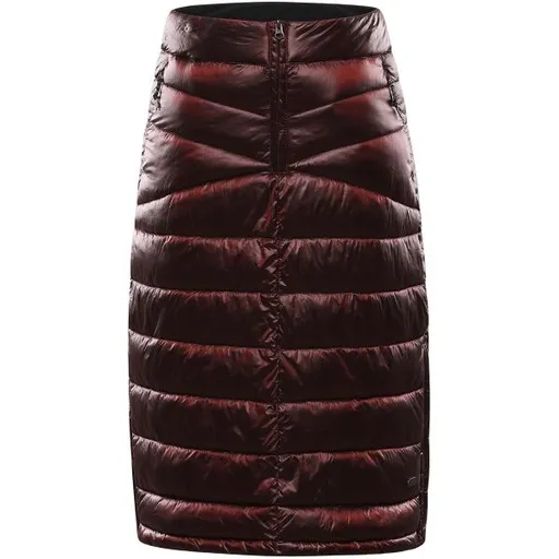 ALPINE PRO LAMMA Dámská zateplená sukně, vínová, velikost