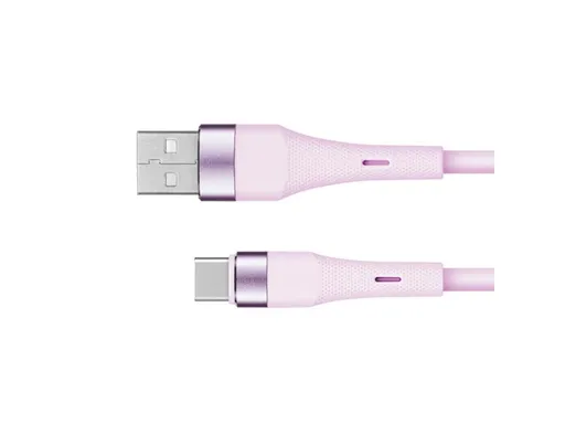 Kabel KRUGER & MATZ KM1268-1P Basic USB/USB-C 1m Pink