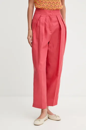 Kalhoty s příměsí lnu United Colors of Benetton