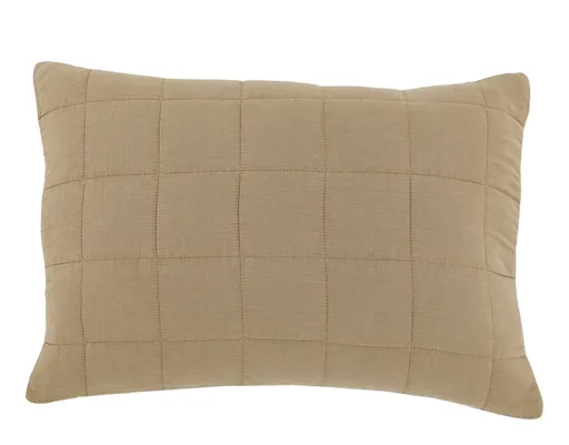 Medový povlak na polštář s opraným vzhledem Aix Vintage Quilt - 60*40 cm Chic Antique