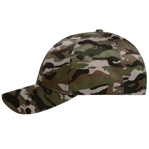 Myrtle Beach (Daiber) Maskáčová kšiltovka MB6227 - Olivová / černá