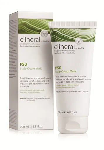 AHAVA Hydratační maska pro pokožku hlavy a vlasy Clineral PSO (Scalp Cream Mask) 200 ml