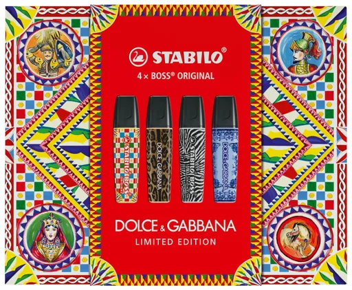 STABILO BOSS ORIGINAL x DOLCE&GABBANA, premium box 4 ks, limitovaná edice