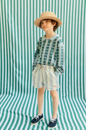 Dětské bavlněné šortky Tinycottons STRIPES TWILL SHORTS