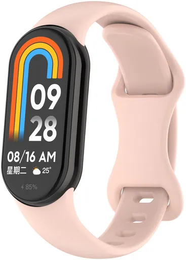 4wrist Řemínek ze silikonu pro Xiaomi 9 a 8 - Rose