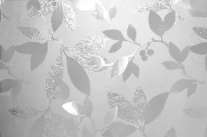 Statická fólie - listy (S9033)