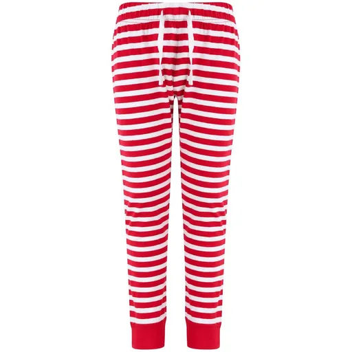 SF (Skinnifit) Dětské pyžamové kalhoty se vzorem - Červená / bílá | 11-12 let