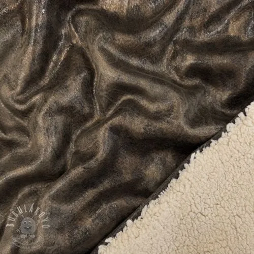 Kabátovina Panther Glammy Teddy Lammy brown