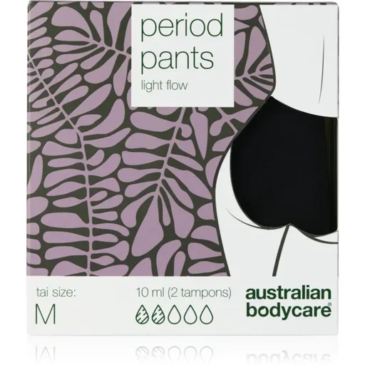 Australian Bodycare Period Pants menstruační kalhotky pro slabou menstruaci velikost M 1 ks