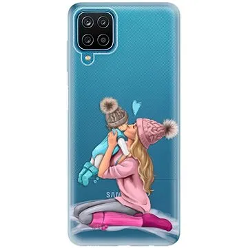 iSaprio Kissing Mom - Blond and Boy pro Samsung Galaxy A12 (kmbloboy-TPU3-A12)