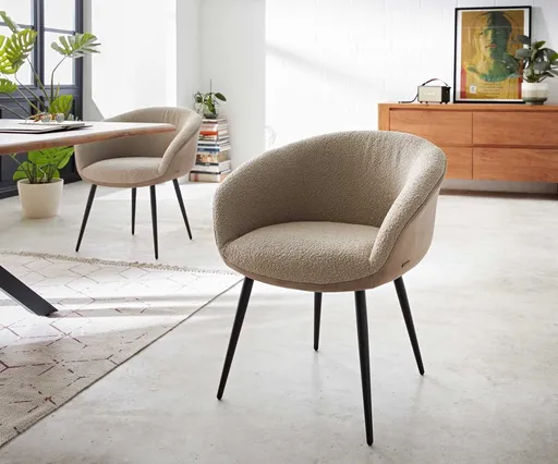 Jídelní židle Vinka-Flex zúžená podnož kovová černá smíšené