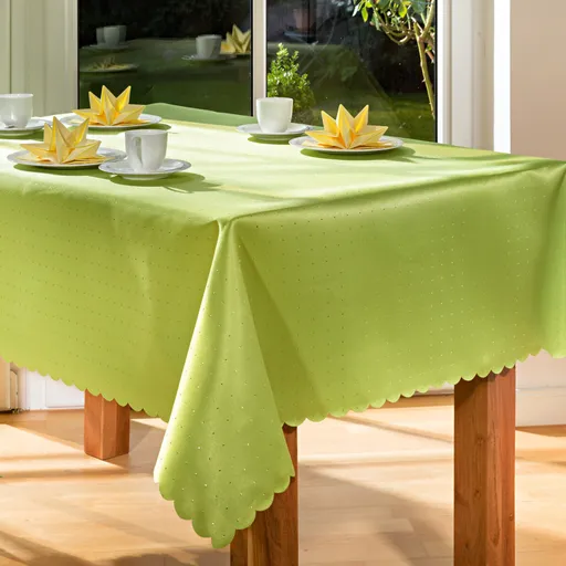 Žakárový ubrus Puntíky