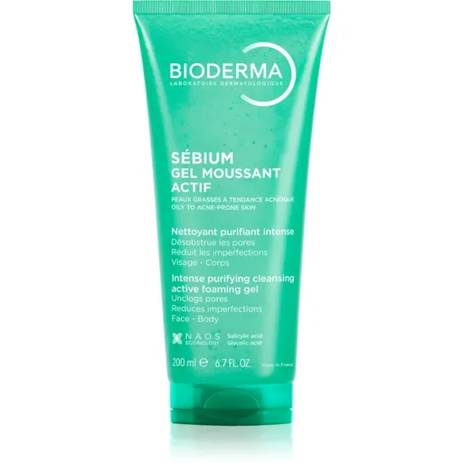 Bioderma Sébium Gel Moussant Actif hloubkově čisticí gel pro mastnou a problematickou pleť 200 ml