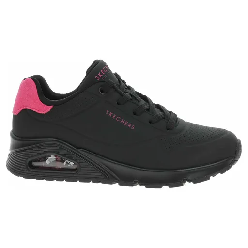 Skechers Uno - Pop Back black-hot pink 38