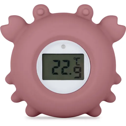 Petite&Mars Digital Silicone Water Thermometer 0m+ digitální teploměr do vany Crab Caleb 1 ks
