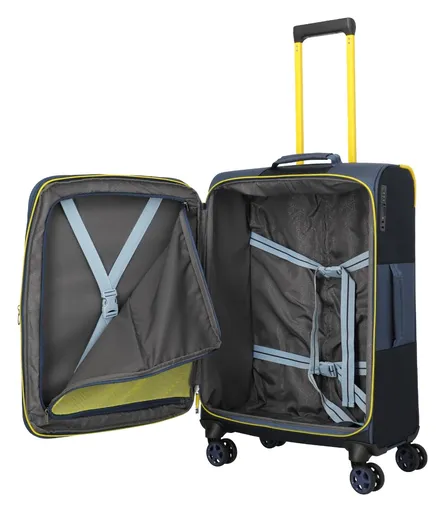 Střední textilní kufr Travelite Color Craze M Navy