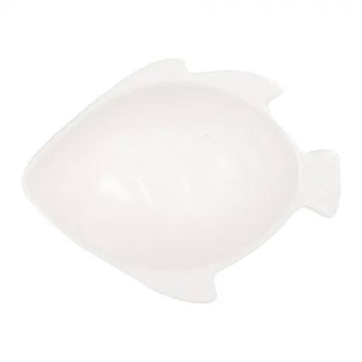 Malá bílá mistička ve tvaru rybky Fish Bowl - 12*9*4 cm / 75 ml Clayre & Eef