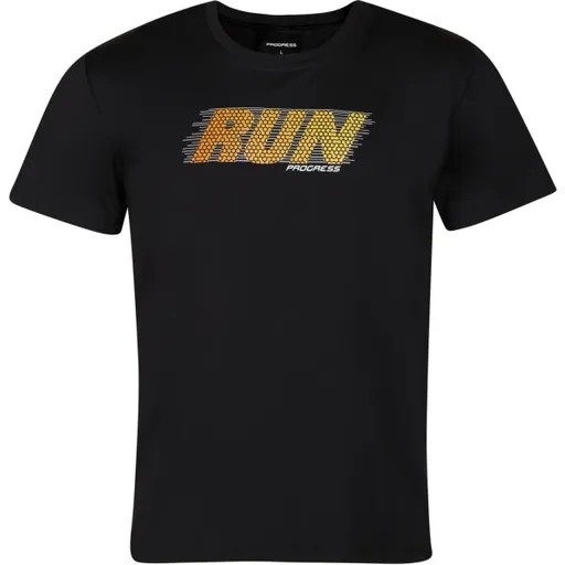 PROGRESS DEPORTE RUN Pánské sportovní triko, černá, velikost