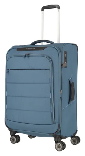 Střední cestovní kufr na kolečkách Travelite Skaii 4w M Blue