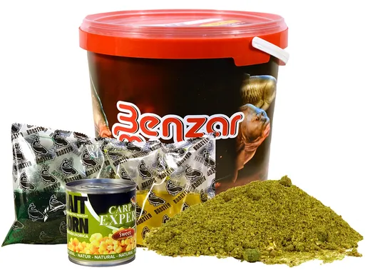 Benzar mix krmítková směs instnt groundbait mix 3 kg + nástrahy - amur