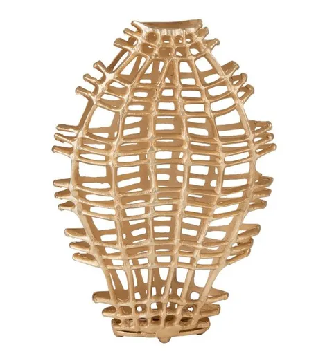 Zlatá váza Koral Gold S - 40*13*64 cm J-Line by Jolipa