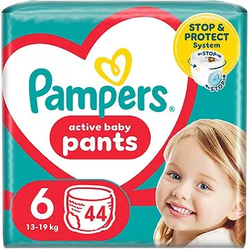 PAMPERS Active Baby Pants vel. 6 (44 ks) (8006540069356)