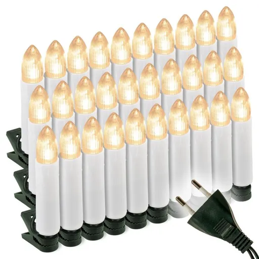 Nexos Vánoční svíčky plastové s 30 LED diodami 1149