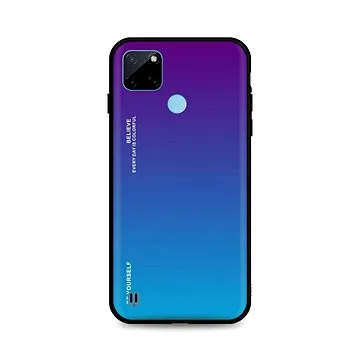 TopQ Kryt LUXURY Realme C21Y pevný duhový purpurový 69765 (Sun-69765)