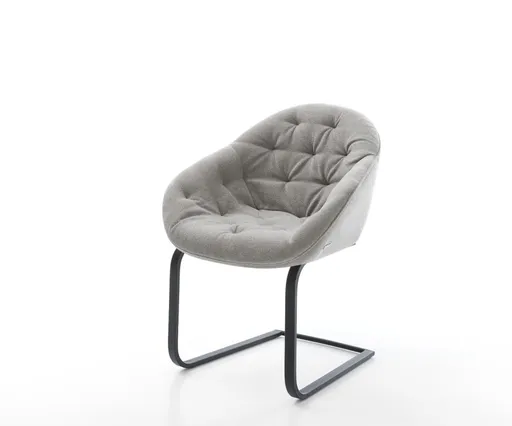 Jídelní židle Gaio-Flex strukturovaná látka Měkký šedá jídelní