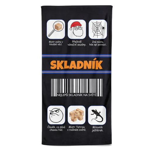 Osuška Skladník 100% (Velikost osušky: 100x170cm)