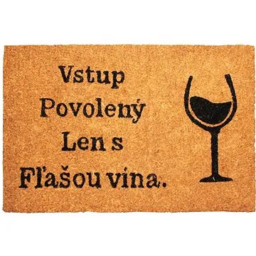 Home Elements Rohož z kokosových vlákien, Fľaša vína, 40×60 cm (8595556465325)